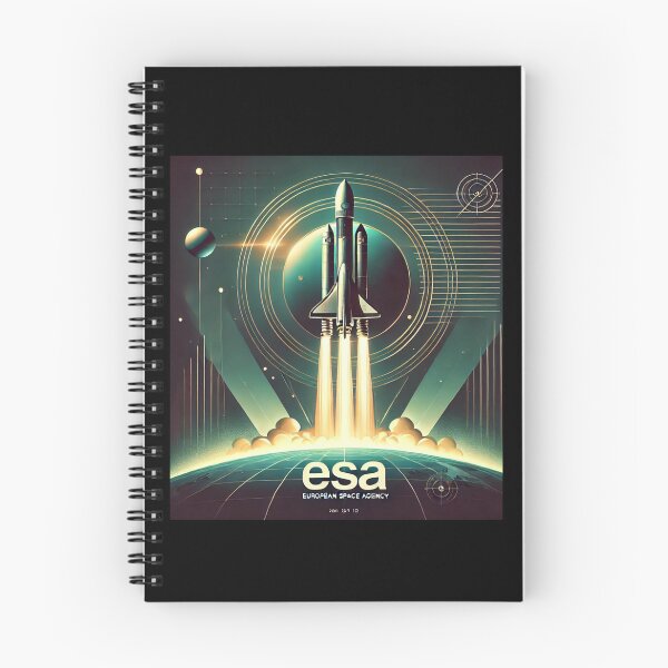 Item preview, European Space Agency Inspired Retro Space Exploration Emblem Design designed and sold by TEEJAMBOREE.