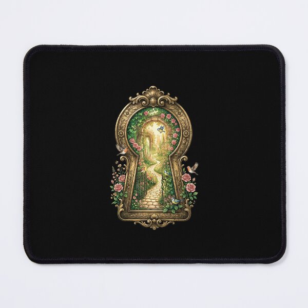 Item preview, Secret Garden Keyhole Rose Garden Fantasy Art designed and sold by Fenay Designs.