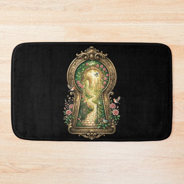 Item preview, Secret Garden Keyhole Rose Garden Fantasy Art designed and sold by Fenay Designs.