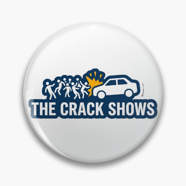 Item preview, The Crack Shows — Man drives car into pedestrians in Italy, injuring eight Sticker designed and sold by ZibiArt.