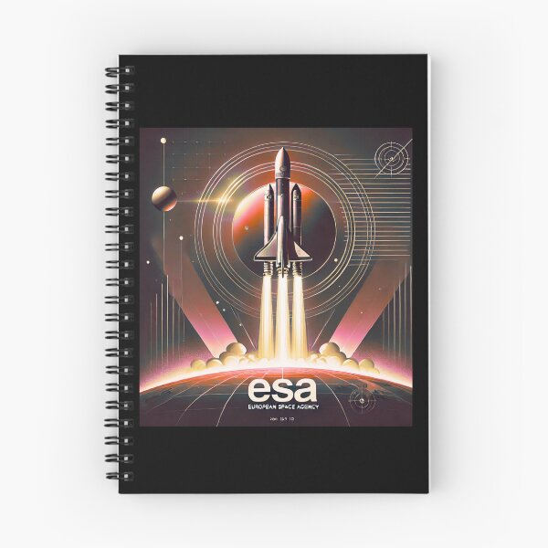 Item preview, European Space Agency Inspired Retro Space Exploration Emblem Design designed and sold by TEEJAMBOREE.