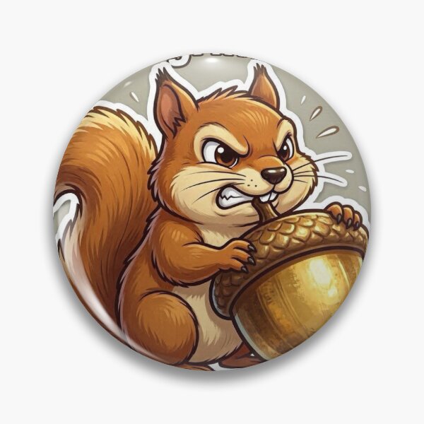 Item preview, Stop Overthinking Secure The Bag Get Grinding Squirrel Motivational Sticker | Hustle Gift designed and sold by kikimagnet.