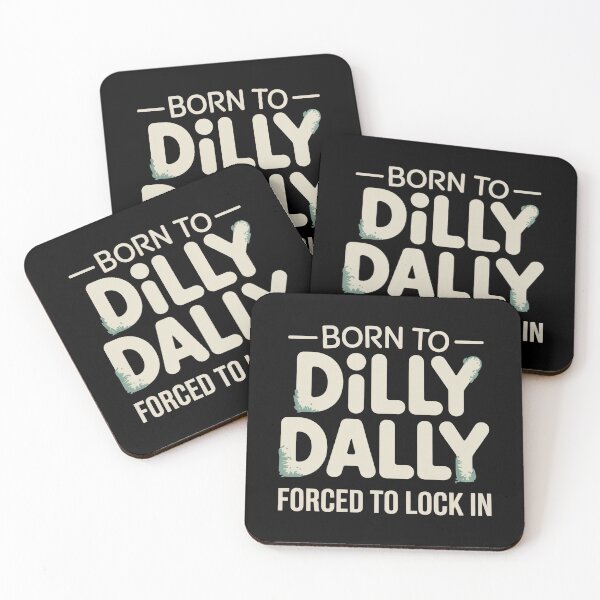 Item preview, Born To Dilly Dally Forced To Lock In Cat Meme | Brainrot Internet Humor designed and sold by ZyziowskyArt.