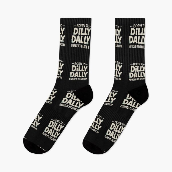 Item preview, Born To Dilly Dally Forced To Lock In Cat Meme | Brainrot Internet Humor designed and sold by ZyziowskyArt.