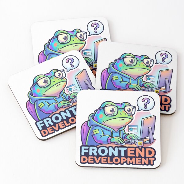 Item preview,  Funny Frog Frontend Developer Javascript Coding Graphic designed and sold by Urben Loop.
