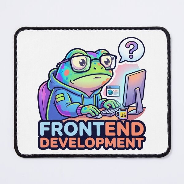 Item preview,  Funny Frog Frontend Developer Javascript Coding Graphic designed and sold by Urben Loop.