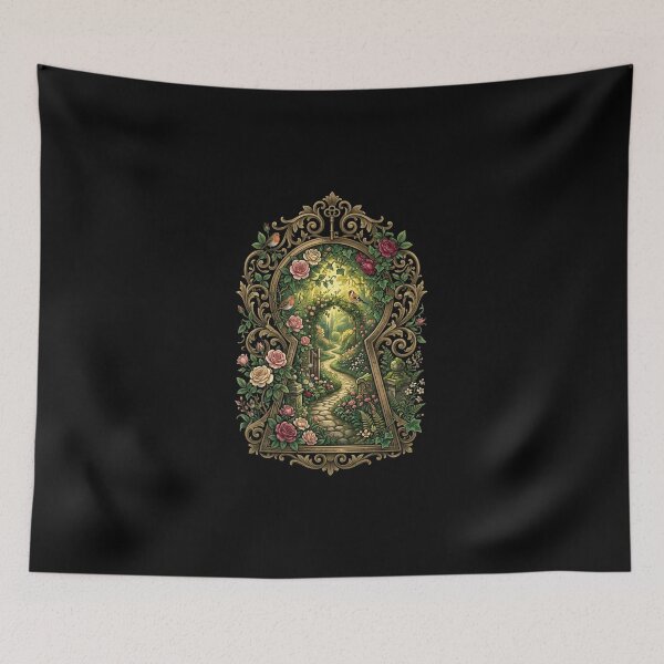 Item preview, Secret Garden Ornate Keyhole Path Art designed and sold by Fenay Designs.