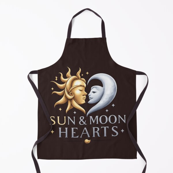 Item preview, Sun & Moon Hearts – Celestial Love Illustration, Complementary Romantic Heart Design for Couples designed and sold by JagrDesigns.