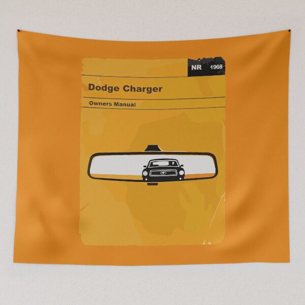 Item preview, Vintage Classic Car Dodge Charger Art designed and sold by PrintCarClub.
