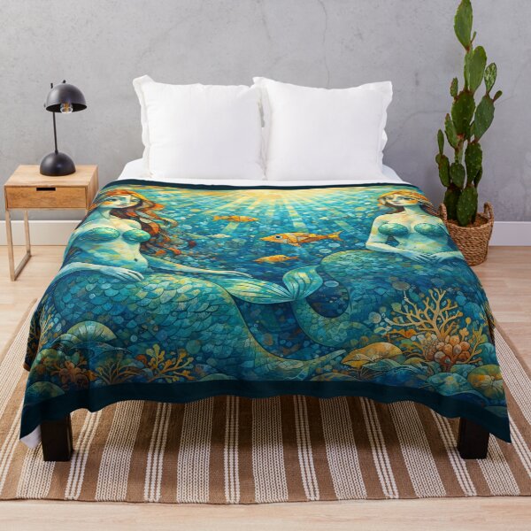 Item preview, Colorful Underwater Mermaids designed and sold by cuprum.
