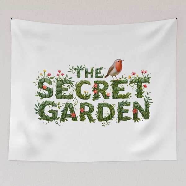 Item preview, The Secret Garden Leaf Typography Art designed and sold by Fenay Designs.