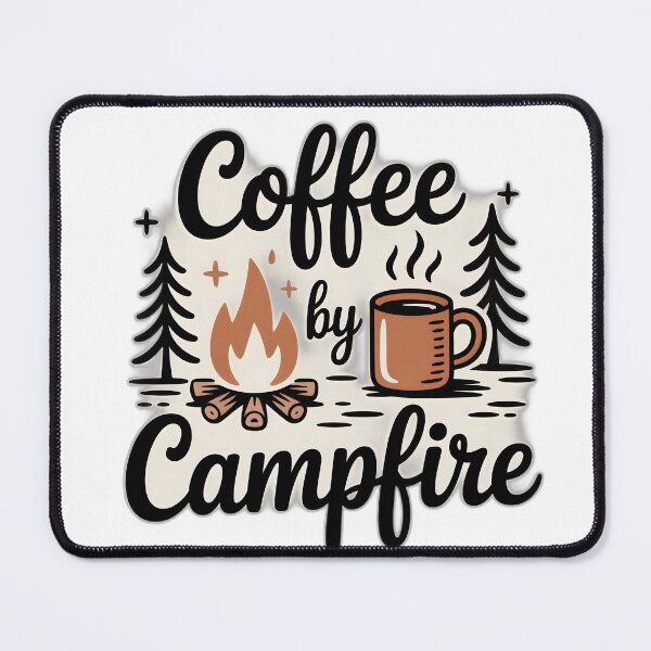 Item preview, Coffee By Campfire Camping Quote designed and sold by SVARCreations.