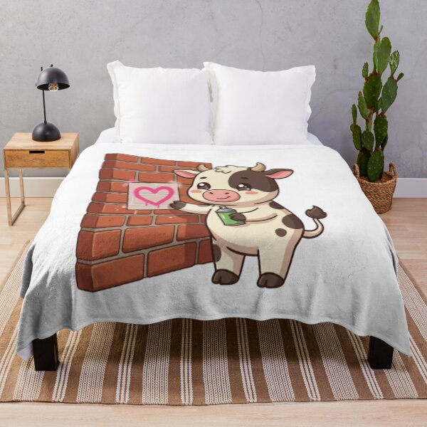 Item preview, Cute Cow Spray Painting Heart designed and sold by Ella_Sketch.