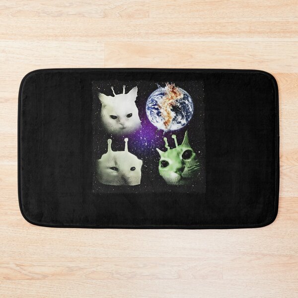 Item preview, Y2K Alien Cat Meme Retro Silly Cat Vintage Space Kitty Funny designed and sold by siennalabeoo.