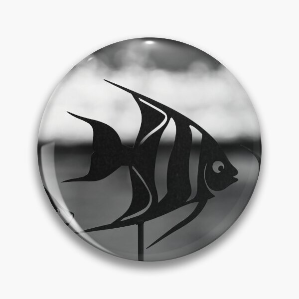 Item preview, Figuritas decorativas de peces para jardín en monocromo. designed and sold by NaturePhotography.