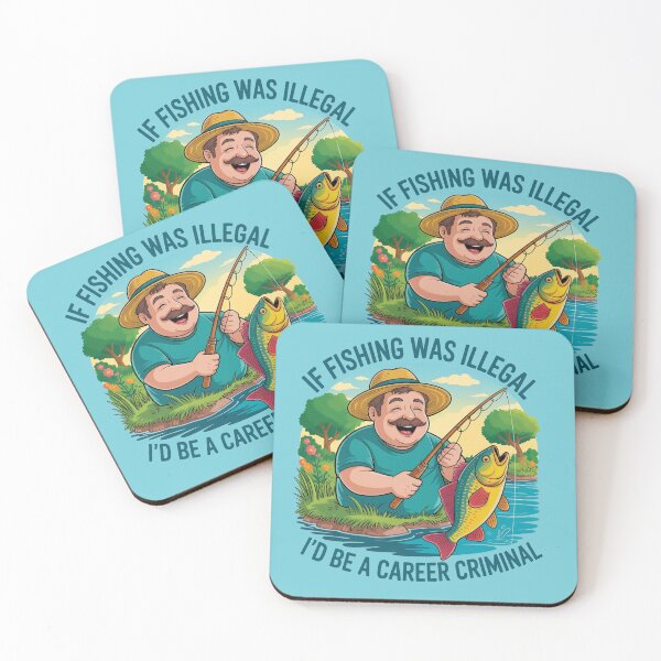 Item preview, If fishing was illegal, I'd be a career criminal  designed and sold by Scorpion Creative.