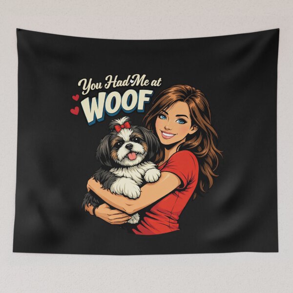 Artikelvorschau, Du hattest mich schon beim Wort „Wuff“ – Hundebesitzer-Welpendesign entworfen und verkauft von Tsugraf Designs.