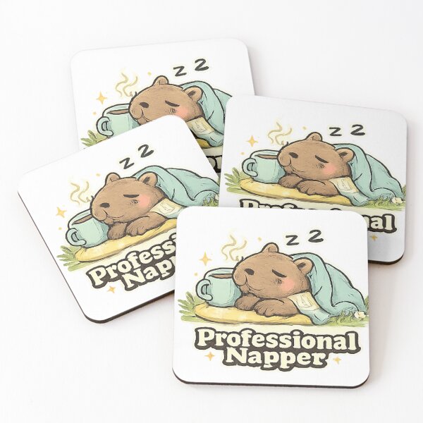 Item preview, Professional Napper Funny Cute Capybara designed and sold by Northline Creative.