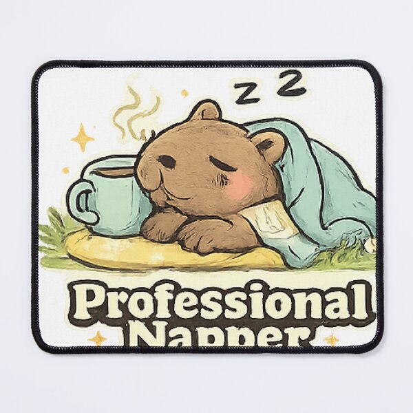 Item preview, Professional Napper Funny Cute Capybara designed and sold by Northline Creative.