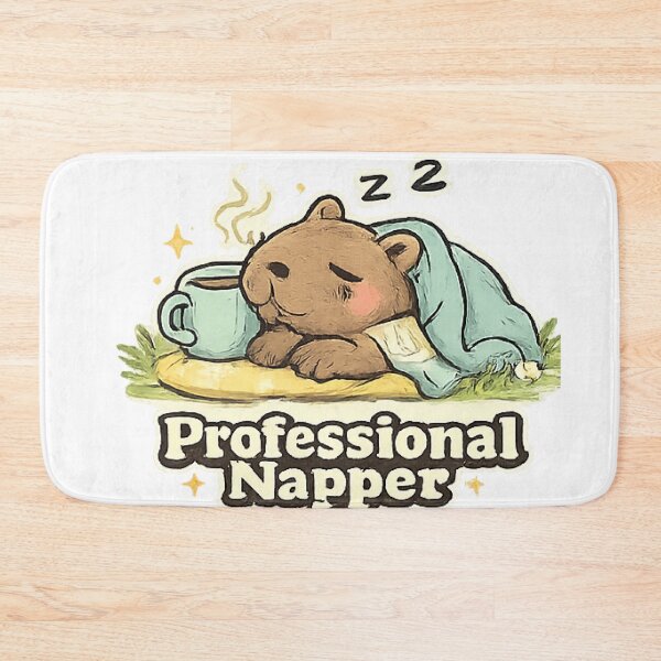 Item preview, Professional Napper Funny Cute Capybara designed and sold by Northline Creative.