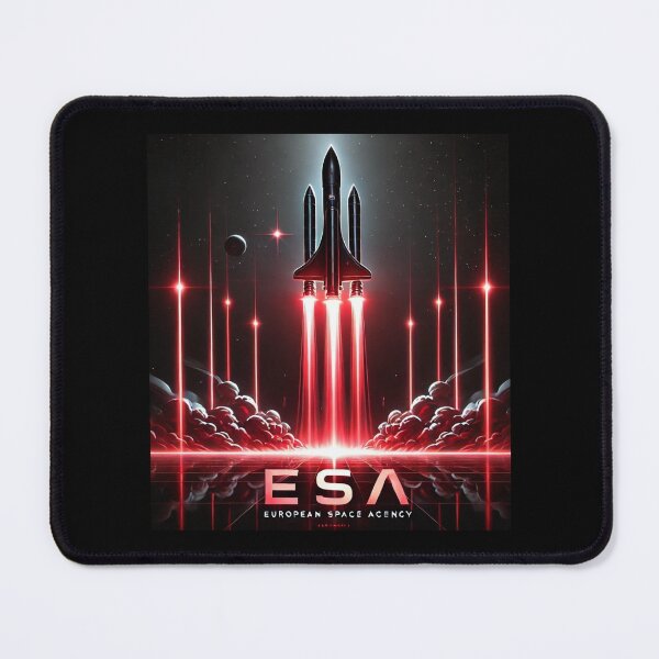 Item preview, European Space Agency Inspired Retro Space Exploration Emblem Design designed and sold by TEEJAMBOREE.