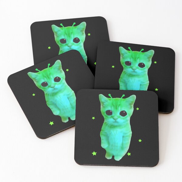 Item preview, Y2K Alien Cat Meme Retro Silly Cat Vintage Space Kitty Funny designed and sold by siennalabeoo.