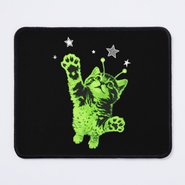 Item preview, Y2k Alien Cat Jumping Stars designed and sold by siennalabeoo.