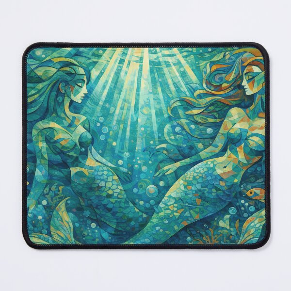Item preview, Colorful Mermaids in Underwater World designed and sold by cuprum.