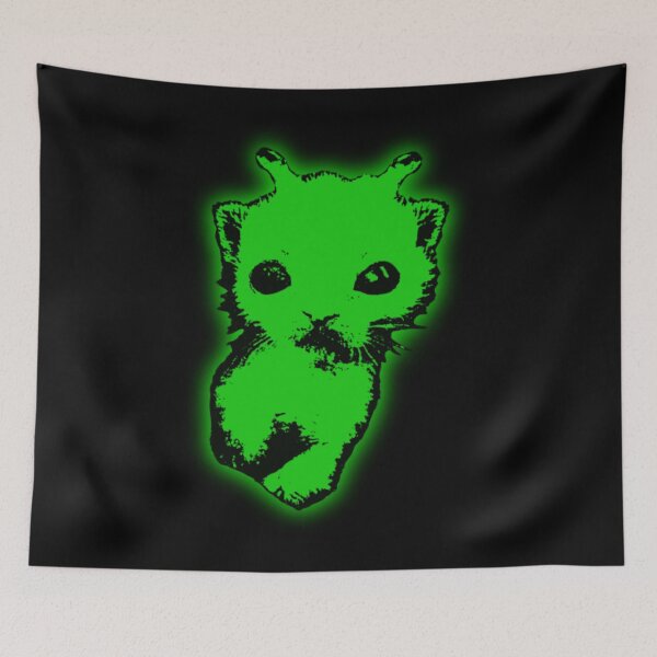 Item preview, Y2K Alien Cat Meme Retro Silly Cat Vintage Space Kitty Funny designed and sold by siennalabeoo.