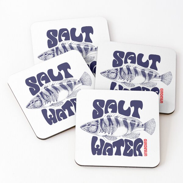 Item preview, Salt Water Retro Surf & Ocean Conservation - Vintage Painted Comber designed and sold by Alien-Theory.