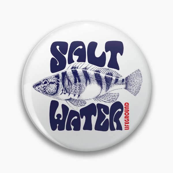 Item preview, Salt Water Retro Surf & Ocean Conservation - Vintage Painted Comber designed and sold by Alien-Theory.