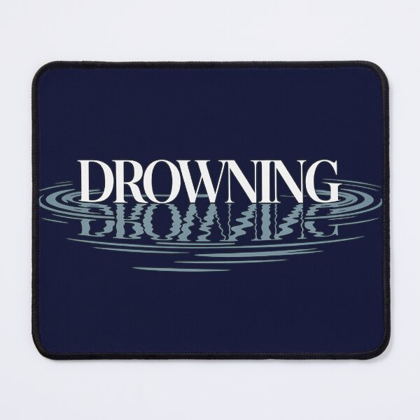 Item preview, Drowning Reflective Water Typography Dark Ocean Aesthetic designed and sold by Meivelle.