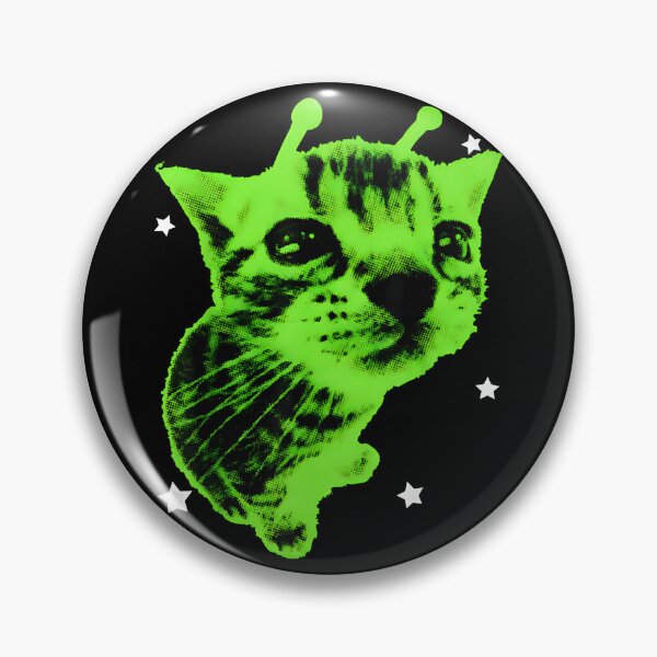 Item preview, Y2K Alien Cat Meme Retro Silly Cat Vintage Space Kitty Funny designed and sold by siennalabeoo.