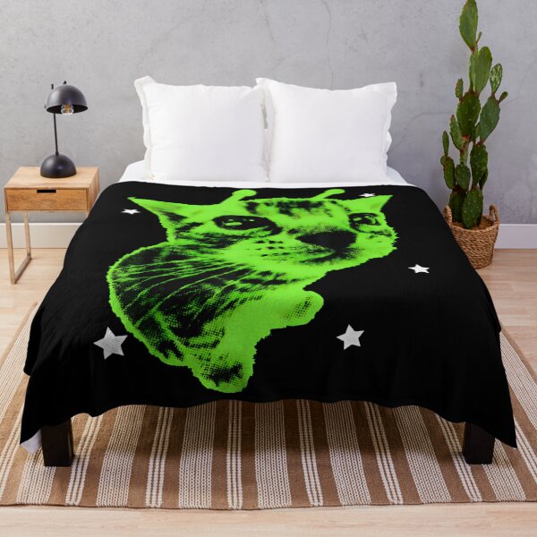 Item preview, Y2K Alien Cat Meme Retro Silly Cat Vintage Space Kitty Funny designed and sold by siennalabeoo.