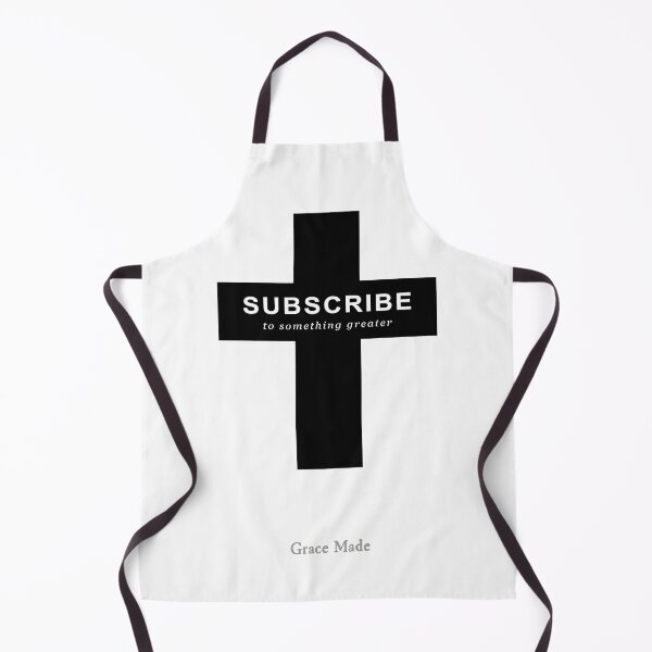 Item preview, Subscribe Cross (White Text) designed and sold by GraceMadeArt.