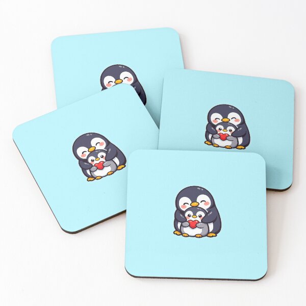 Item preview, Kawaii Penguin Parent and Baby Hug - Global Day of Parents Sticker designed and sold by Picmagico.
