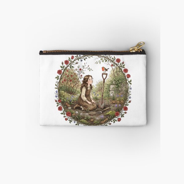 Item preview, Secret Garden Girl And Robin Illustration designed and sold by Fenay Designs.