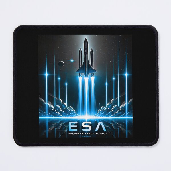 Item preview, European Space Agency Inspired Retro Space Exploration Emblem Design designed and sold by TEEJAMBOREE.