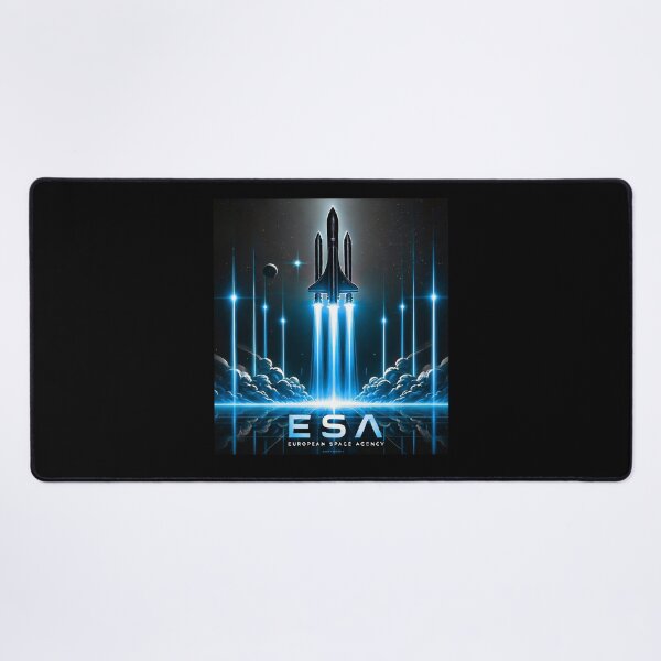 Item preview, European Space Agency Inspired Retro Space Exploration Emblem Design designed and sold by TEEJAMBOREE.