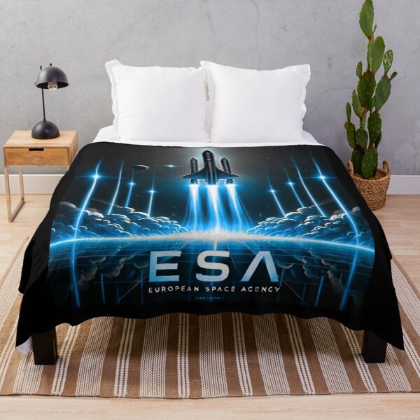 Item preview, European Space Agency Inspired Retro Space Exploration Emblem Design designed and sold by TEEJAMBOREE.
