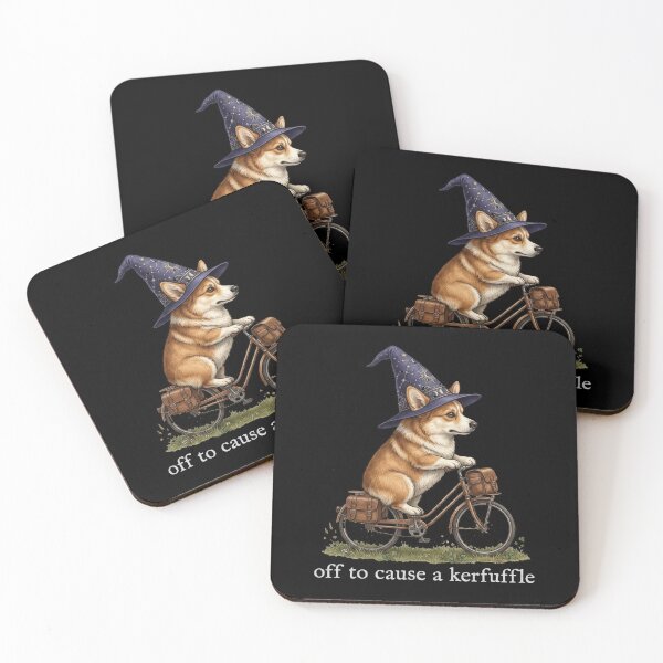 Item preview, Off To Cause A Kerfuffle Corgi Chaos designed and sold by siennalabeoo.