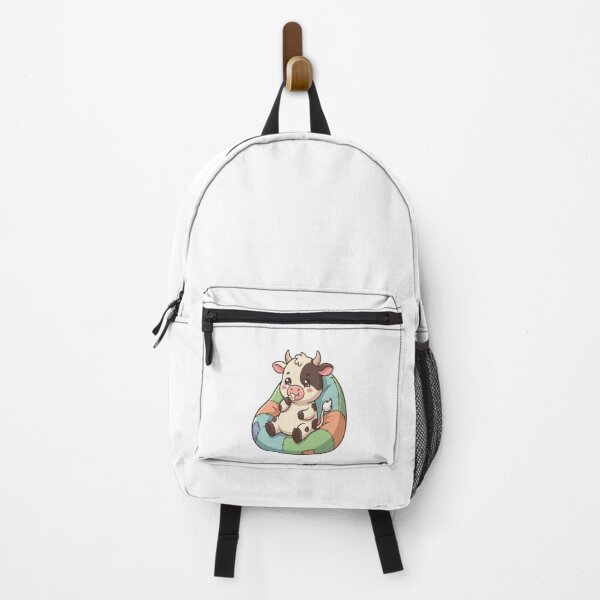 Item preview, Cute Cow Eating Popcorn Beanbag designed and sold by Ella_Sketch.