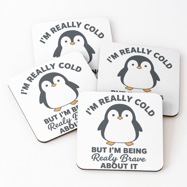 Item preview, Funny Penguin - I'm Really Cold But I'm Being Really Brave About It  designed and sold by CutOutIdols.