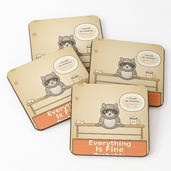 Item preview, Everything Is Fine Probably Raccoon Meme Shirt designed and sold by amol9999.