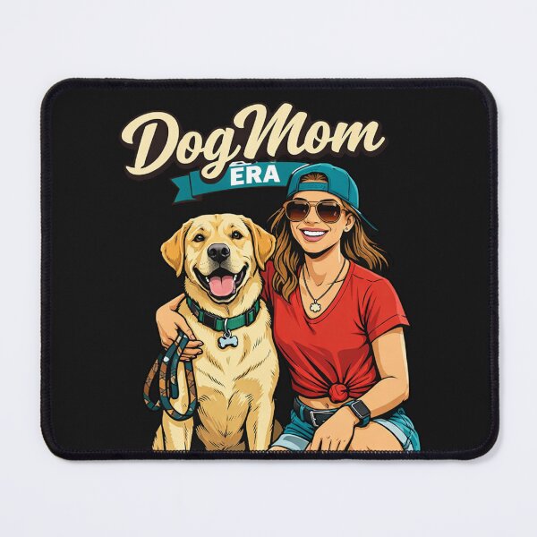 Item preview, Happy Dog Owner Era Cartoon Illustration designed and sold by Tsugraf Designs.