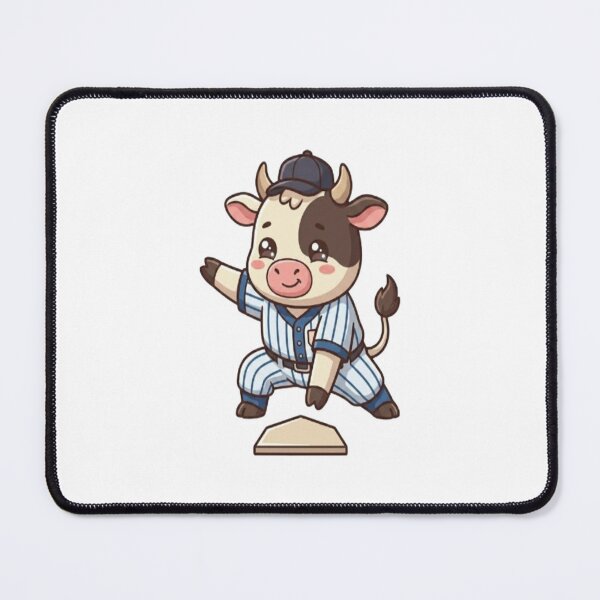 Item preview, Cute Cow Playing Baseball designed and sold by Ella_Sketch.