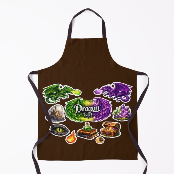 Item preview, Dragon Tales Sticker Set — Fantasy Dragons, Magic & Adventure Art designed and sold by Yasmine Mohammed.