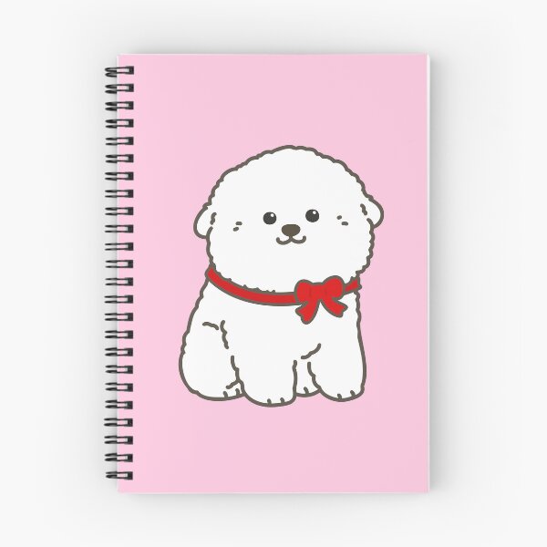 Item preview, Sitting Bischon Frise with Red Ribbon designed and sold by You Store.