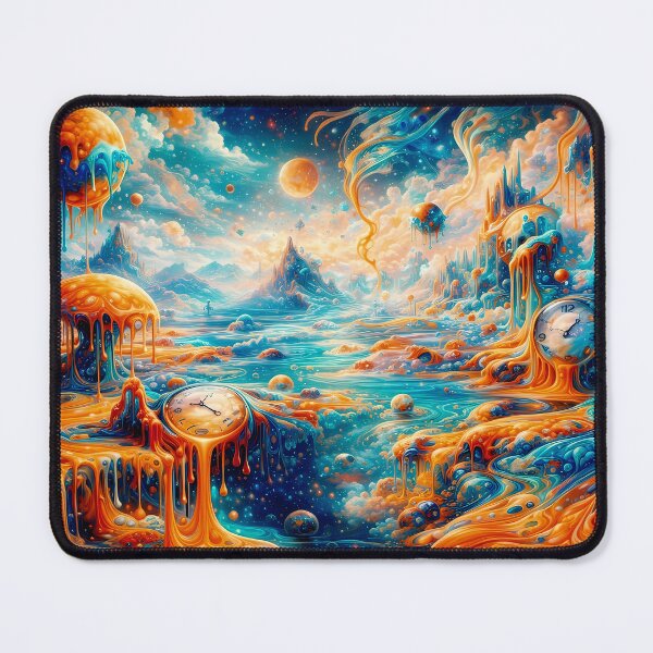 Item preview, Surreal Dreamscape with Melting Clocks designed and sold by cuprum.