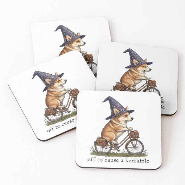 Item preview, Off To Cause A Kerfuffle Corgi Chaos designed and sold by siennalabeoo.